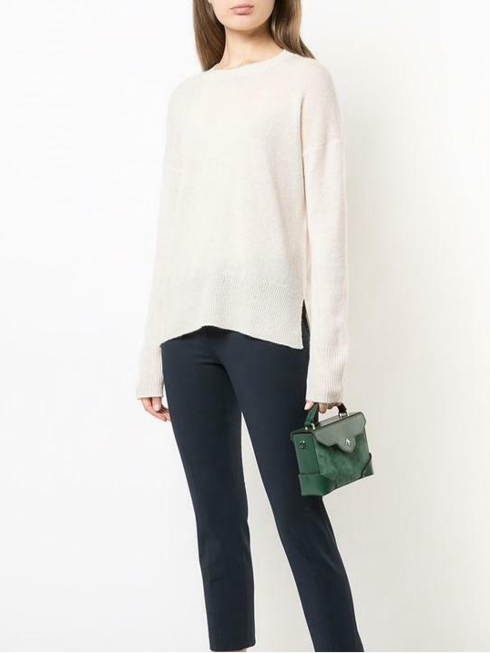 Theory Karenia Cashmere Sweater in Sugar Size xs